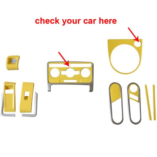 AL イエロー 適用: フォルクスワーゲン/VOLKSWAGEN ビートル 2013-2018 インテリア イエロー 装飾 AL-PP-6815_2