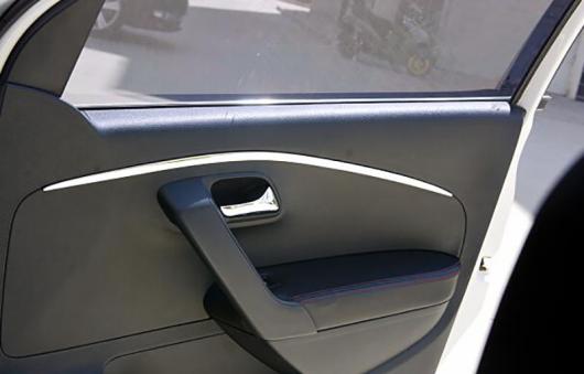 AL 2ピース 適用: ポロ 2011-2018 フロント インナー ドア パネル 装飾 ストライプ ステンレス スチール 装飾 ストリップ AL-PP-6823の通販は