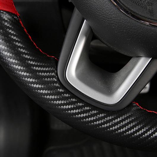 AL 1ピース 適用: ジープ/JEEP コンパス 2017-2019 ハンド 縫い目 ステアリング ホイール カバー トップ レイヤー レザー 装飾 保護 AL-PP-6833_4
