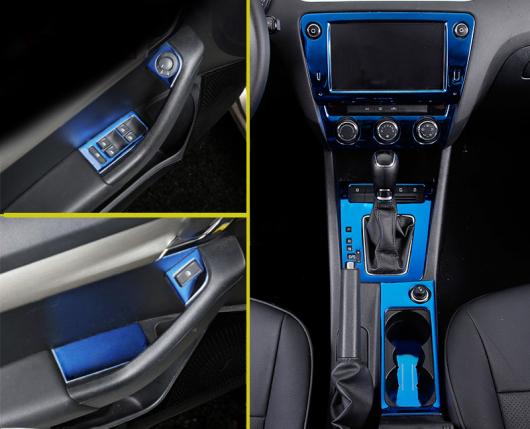 AL ブルー 適用: シュコダ オクタヴィア 2015-2019 オクタヴィア ワゴン コンビ 2017-2019 インテリア 装飾 ギア ガラス スイッチ パネル 装飾 AL-PP-6891の通販は