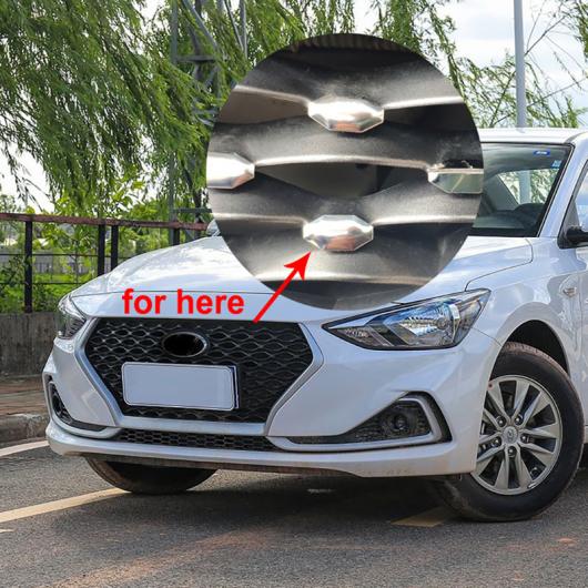 適用: ヒュンダイ/現代/HYUNDAI エラントラ 2018-2019 フロント グリル 装飾 ステンレス スチール AL-PP-6921 AL