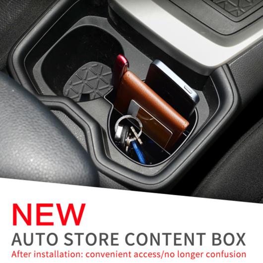 AL カップホルダー ストレージ ボックス 適用: トヨタ RAV4 2019 2020 XA50 RAV 4 50 アクセサリー カップ マット カード 電話 ストレージ ブラック AL-PP-7321_2