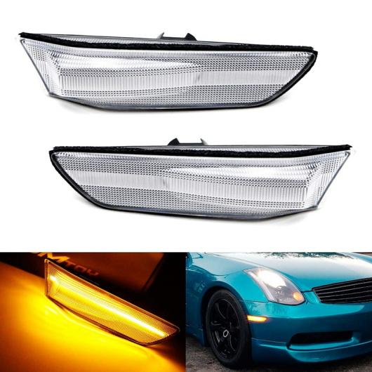 AL LED フロント フェンダー サイド マーカー ライト ウインカー ライト 適用: インフィニティ/INFINITI G35 クーペ スカイライン V35 2003-2007 AL-PP-7591