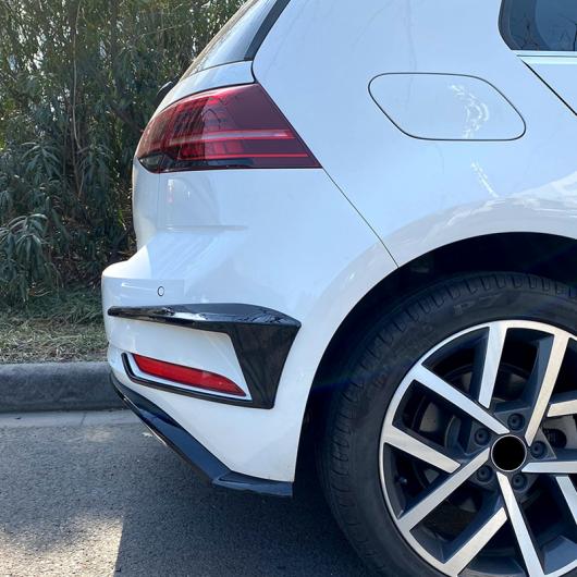 AL 適用: ゴルフ 7.5 MK 7.5 GTD 2016-2019 ブラック リア バンパー スプリッタ カナード フォグランプ ライト 通気口 サイド トリム タイプ1 AL-PP-7747_4