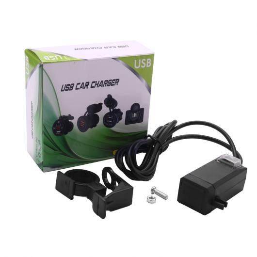 AL 防水 QC 3.0 デュアル USB 12V-24V ATV オートバイ ハンドルバー チャージャー アダプタ ソケット スイッチ AL-PP-7955の通販は 6,101円