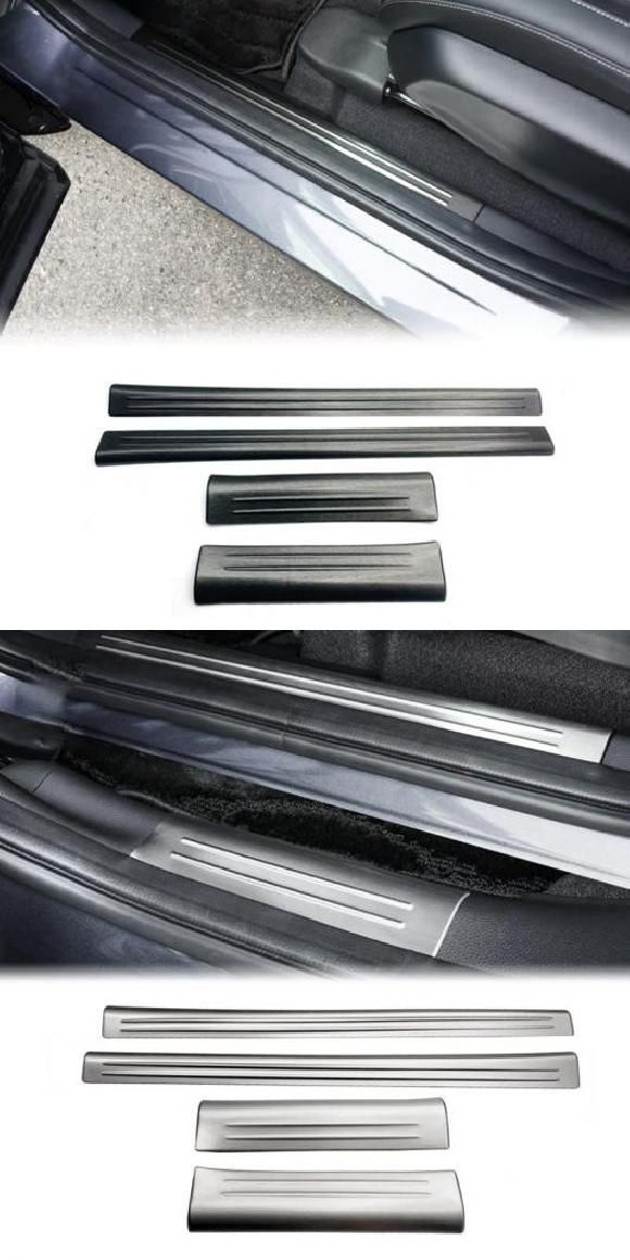 AL 適用: ホンダ ベゼル/ヴェゼル HR-V HRV 2021 2022 ステンレス スチール フロント リア インナー ドア シル ペダル スカッフ ブラック・シルバー AL-PP-8059