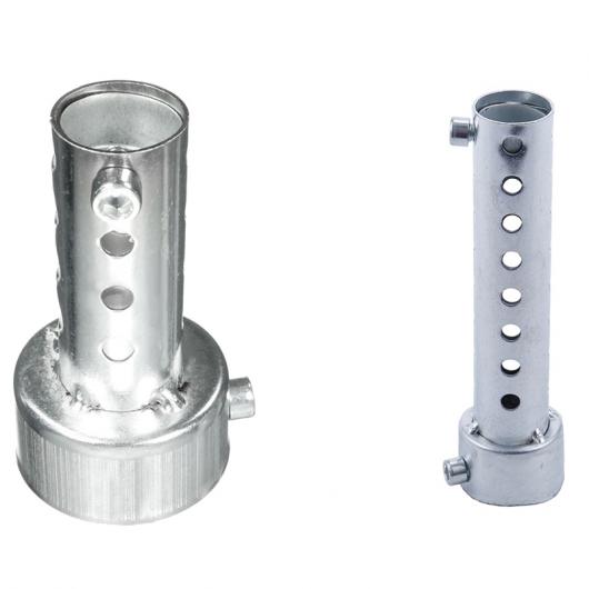 AL 2ピース シルバー オートバイ エキゾースト カン マフラー DB サイレンサー 48mm X 80mm＆35mm X 140mm AL-PP-9068 6,107円