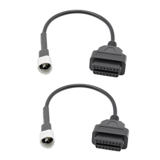 AL 2ピース OBD オートバイ ケーブル 適用: ヤマハ 3 ピン プラグ ケーブル 診断 ケーブル 3PIN OBD2 16 ピン アダプタ AL-PP-9320