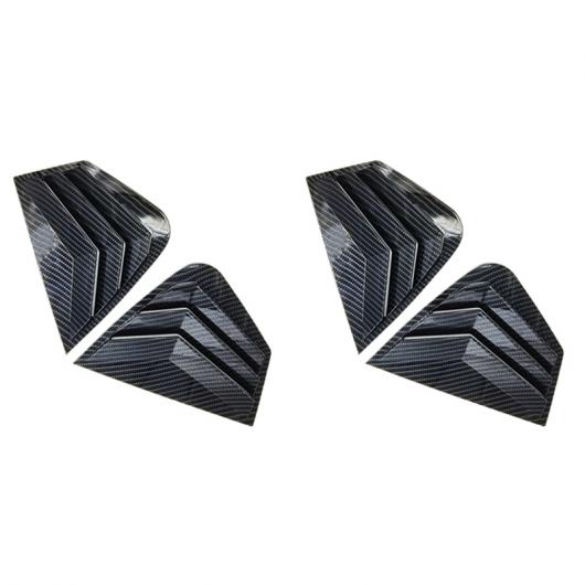 AL 4ピース カーボンファイバー スタイル リア サイド ウインドウ クォーター ローバー/ROVER カバー 適用: 起亜 オプティマ K5 2011-2015 AL-PP-9333