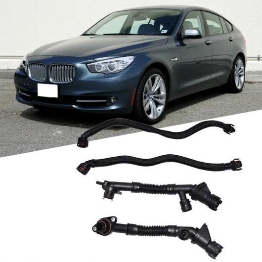 AL 適用: BMW X5 X6 550I 650i 750i N63 クランクケース ブリーザー バルブ＆ホース 11157575641 11157575640 11157646086 11157646087 AL-PP-9539