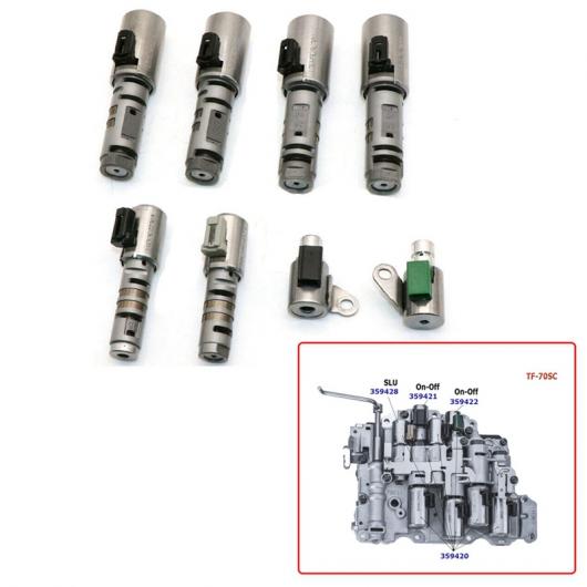 8ピース TF-70SC トランスミッション ソレノイド バルブ キット 適用