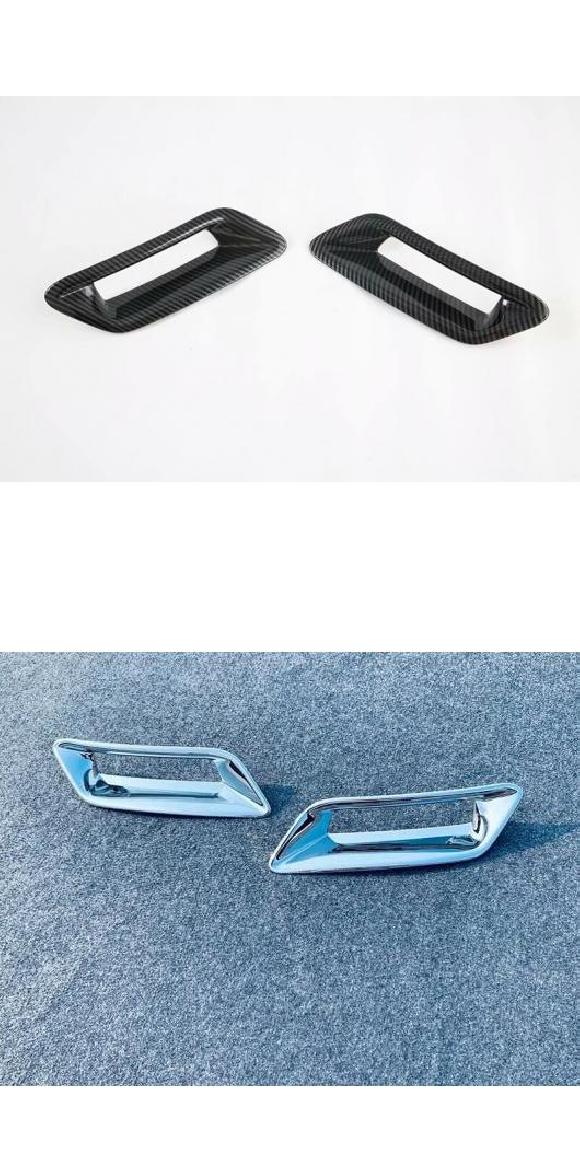 適用: 日産 X-トレイル ローグ T33 2021 2022 カーボンファイバー調 リア リフレクター フォグライト ランプ カバー トリム ベゼル フレーム スタイリング ガーニッシュ カーボン調・クローム AL-QQ-3377 AL