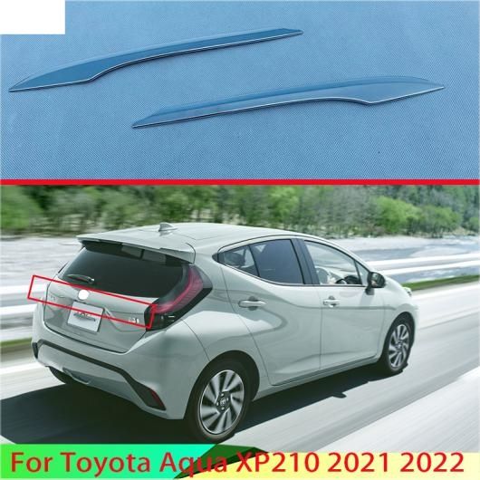 適用: トヨタ アクア XP210 2021 2022 ABS クローム リア ブーツ ドア トランク メンバー カバー トリム テールゲート ガーニッシュ AL-QQ-3589 ALの通販は