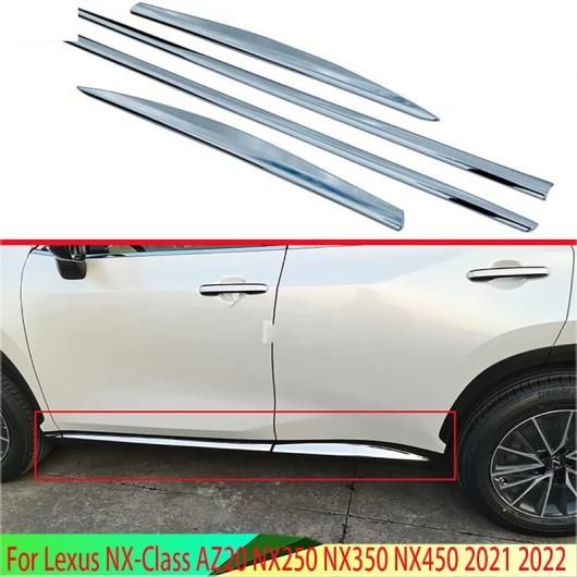 適用: レクサス NX-クラス AZ20 NX250 NX350 NX450 2021 2022 ステンレス スチール サイド ドア ボディ モールディング モールディング トリム AL-QQ-3614 AL
