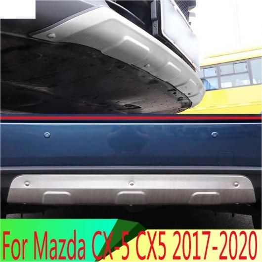 適用: マツダ CX-5 CX5 2017-2020 ステンレス スチール フロント リア バンパー スキッド プロテクター ガード プレート AL-QQ-3705 AL