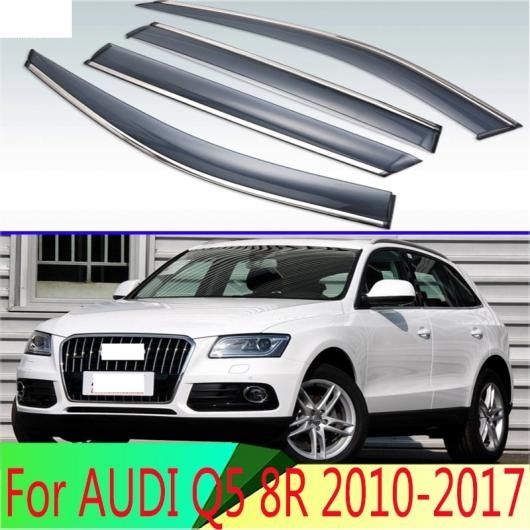 適用: アウディ/AUDI Q5 8R 2010 2011 2012 2013 2014 2015 2016 2017 プラスチック エクステリア バイザー 吹き出し口 シェード ウインドウ サン レイン ガード デフレクター 4ピース AL-QQ-3755 ALの通販は