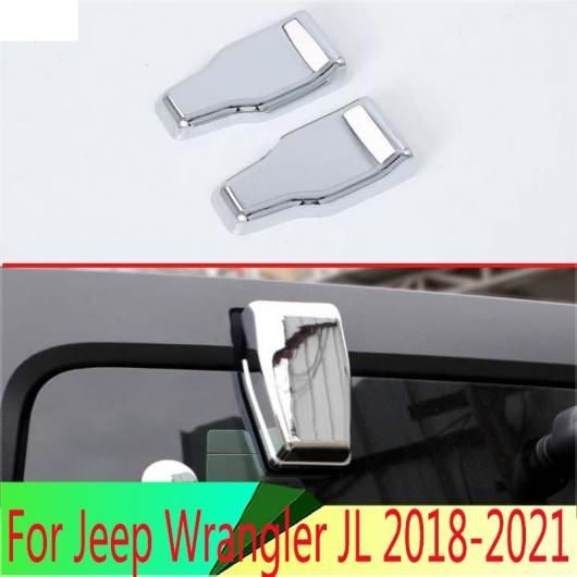適用: ジープ/JEEP ラングラー JL 2018-2021 ABS クローム リア ガラス ウインドウ テールゲート ドア モールディング カバー キット トリム AL-QQ-3904 AL