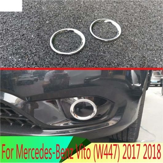 適用: メルセデス・ベンツ ヴィト W447 2017 2018 ABS クローム フロント フォグライト ランプ カバー トリム AL-QQ-3918 ALの通販は