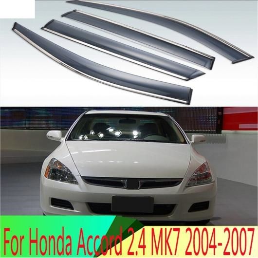 適用: ホンダ アコード 2.4 MK7 2004-2007 プラスチック エクステリア バイザー 吹き出し口 シェード ウインドウ サン レイン ガード デフレクター 4ピース 2005 2006 AL-QQ-3996 AL