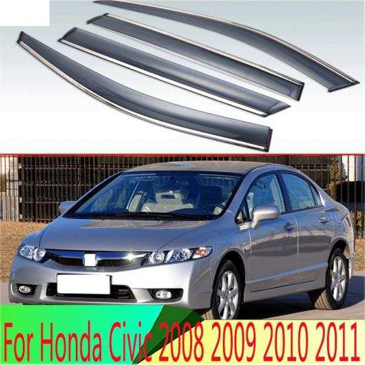 適用: ホンダ シビック 2008 2009 2010 2011 プラスチック エクステリア バイザー 吹き出し口 シェード ウインドウ サン レイン ガード の通販は 27,660円