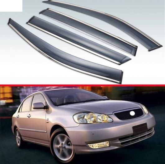 適用: トヨタ カローラ AE120 2001 2002 2003 2004 2005 2006 プラスチック エクステリア バイザー 吹き出し口 シェード ウインドウ サン レイン ガード デフレクター AL-QQ-4224 AL