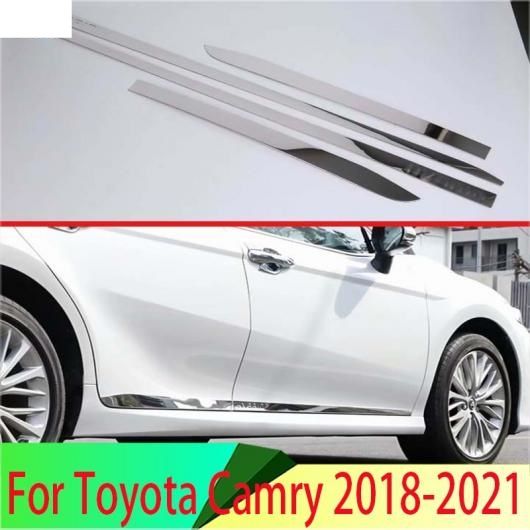 適用: トヨタ カムリ 2018 2019 2020 2021 装飾 ステンレス スチール サイド ドア ライン ガーニッシュ ボディ トリム AL-QQ-4290 AL