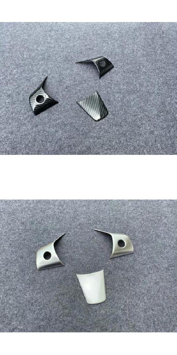 適用: テスラ/TESLA モデル 3 2017-2022 ABS クローム ステアリング ホイール パネル カバー ベゼル トリム バッジ モールディング ガーニッシュ ブラック・シルバー AL-QQ-4420 ALの通販は 8,996円