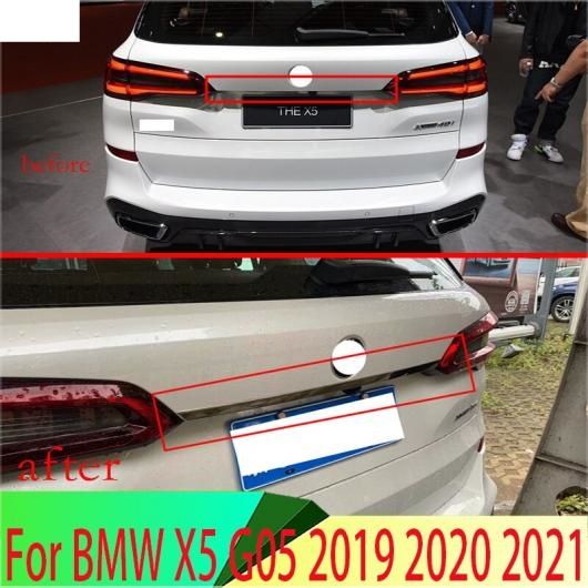 適用: BMW X5 G05 2019 2020 2021 テールゲート グリップ ハンドル カバー ステンレス スチール リア ブーツ ドア トリム カバー トランク メンバー AL-QQ-4446 AL