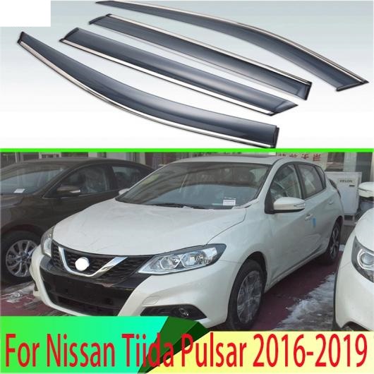 適用: 日産 ティーダ パルサー 2016-2019 3代目 C13 プラスチック エクステリア バイザー 吹き出し口 シェード ウインドウ サン レイン ガード デフレクター 4ピース AL-QQ-4472 ALの通販は