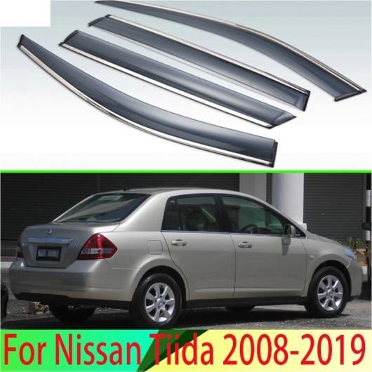 適用: 日産 ティーダ 2008-2019 日産 ラティオ セダン プラスチック エクステリア バイザー 吹き出し口 シェード ウインドウ サン レイン ガード デフレクター 4ピース AL-QQ-4484 ALの通販は 17,821円