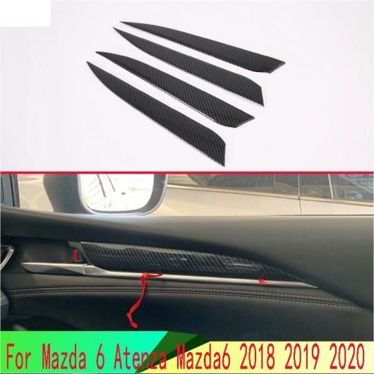 当てはめる: MAZDA6 アテンザ 2018 2019 2020 炭素衣料繊維調 下穿き 部屋の入り口 取りまかなう 刈り込み ベゼル ひな型 ガーニッシュ AL-QQ-4774 AL
