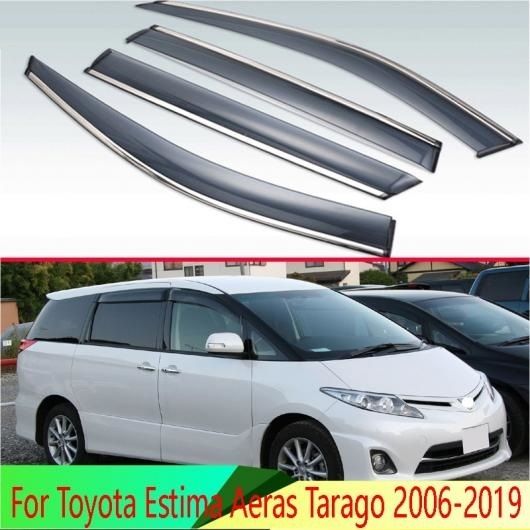 適用: トヨタ エスティマ AERAS タラゴ XR50 2006-2019 プラスチック エクステリア バイザー 吹き出し口 シェード ウインドウ サン レイン ガード デフレクター AL-QQ-4792 AL