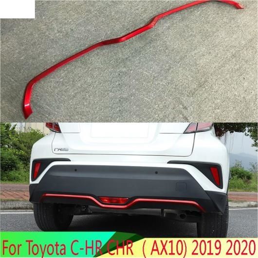 適用: トヨタ C-HR CHR AX10 2019 2020 ABS クローム レッド リア バンパー スキッド プロテクター ガード プレート AL-QQ-4907 AL