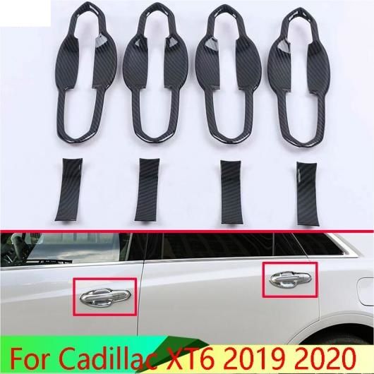 適用: キャデラック/CADILLAC XT6 2019 2020 ABS クローム ドア ハンドル ボウル カバー カップ トリム キャッチ モールディング ガーニッシュ AL-QQ-4961 AL