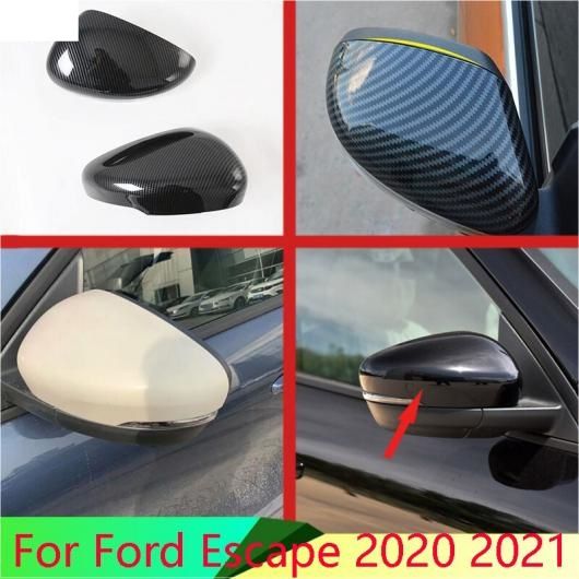 適用: フォード/FORD エスケープ クーガ 2020 2021 ABS クローム ドア サイド ミラー カバー トリム リア ビュー キャップ オーバーレイ モールディング ガーニッシュ AL-QQ-5058 AL