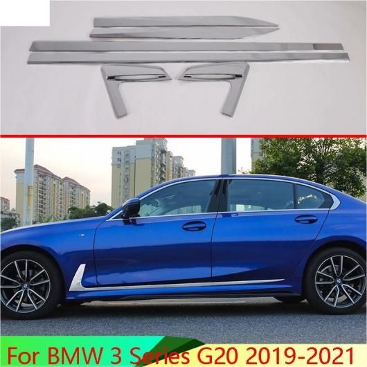 適用: BMW 3シリーズ G20 2019-2021 ABS クローム サイド ドア ボディ モールディング モールディング トリム AL-QQ-5089 AL