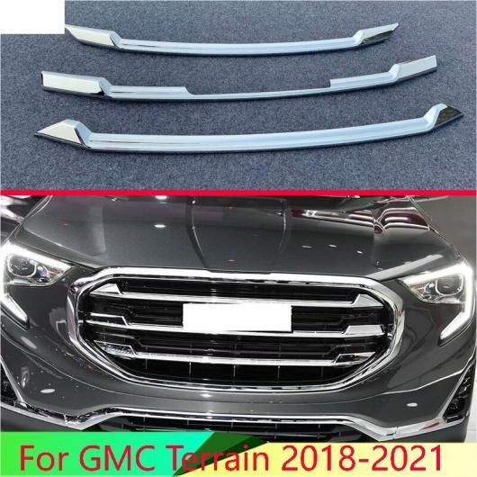 適用: GMC テレイン 2018-2021 ABS クローム フロント センター メッシュ グリル グリル カバー ラジエーター ストリップ トリム 装飾 AL-QQ-5134 AL