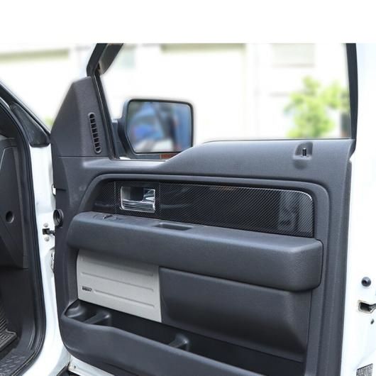 インテリア アクセサリー 適用: フォード/FORD F150 インナー ドア アームレスト パネル 装飾 カバー ステッカー フォード/FORD F150 ラプター 2009-2014 レッド AL-RR-2196 AL_4