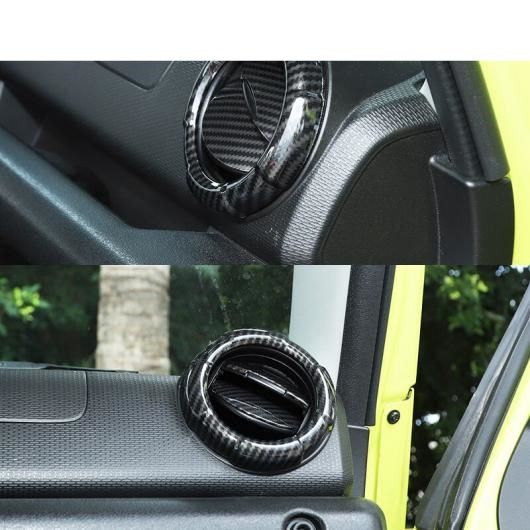 インテリア アクセサリー 適用: ジムニー ダッシュボード エアコン 通気口 吹き出し口 トリム カバー ステッカー スズキ レッド カーボン 2ピース〜ブラック カーボン 4ピース AL-RR-2222 AL_3
