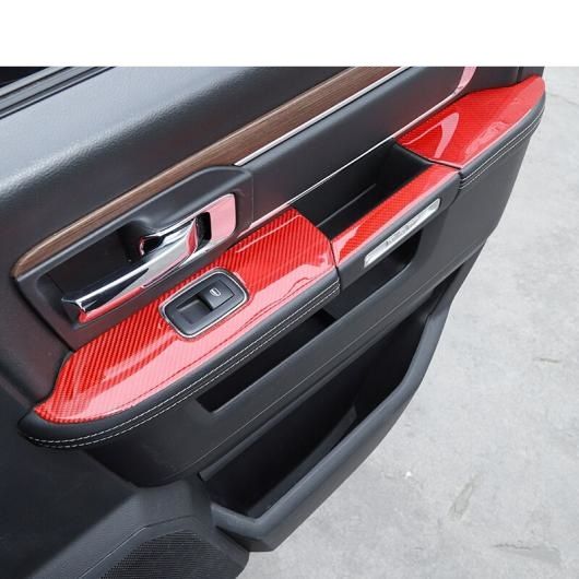 リアル カーボンファイバー インナー ドア パネル 装飾 ライト フレーム カーボンファイバー・レッド カーボンファイバー AL-PP-3485 AL リアル カーボンファイバー インナー ドア パネル 装飾 ライト