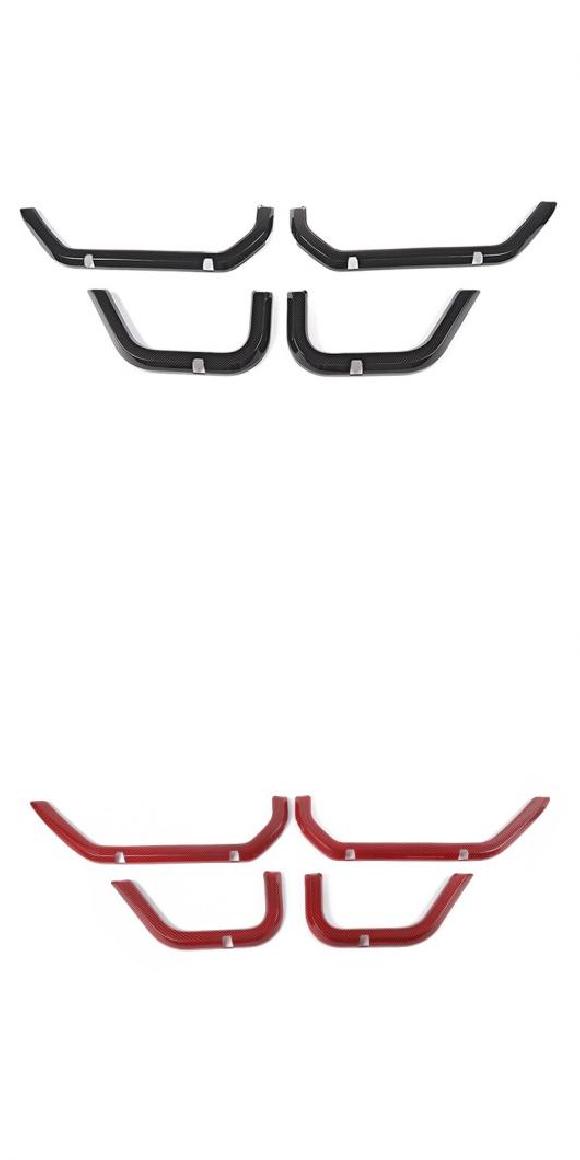 インテリア ドア ストレージ バッグ ネット インテリア ストリップ カバー アクセサリー 適用: ジープ/JEEP グラディエーター 4ドア カーボンファイバー・4ドア レッド カーボン AL-RR-2265 AL 33,716円
