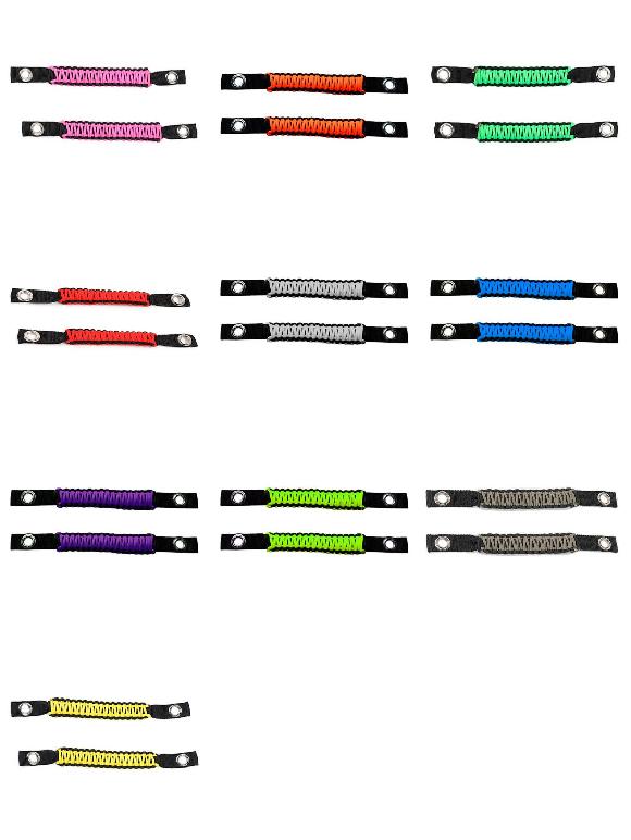 インテリア アクセサリー 適用: ジープ/JEEP ラングラー JK 2007-2017 トップ ハンドル ホール シート ヘッドレスト グリップ ハンドル ピンク 2ピース〜イエロー 2ピース AL-RR-2326 AL
