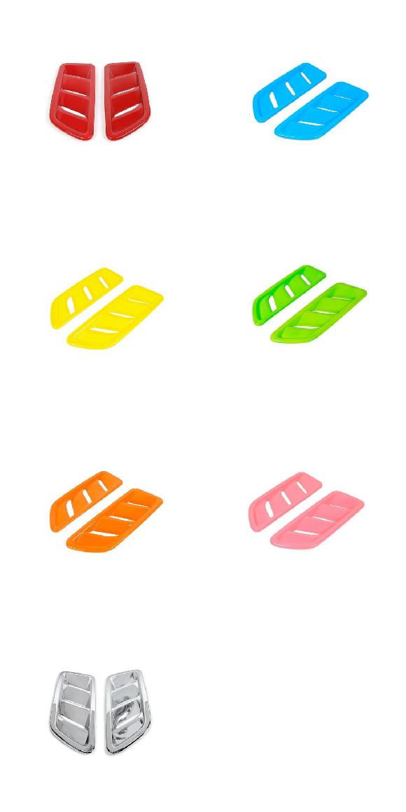 エンジン フード エア AC 吹き出し口 トリム カバー ステッカー アクセサリー 適用: ジープ/JEEP グラディエーター JT ラングラー JL 2018-2021 レッド〜クロム AL-RR-2336 AL