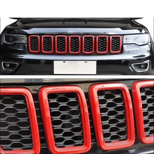 レーシング グリル 適用: ジープ/JEEP グランド チェロキー/CHEROKEE 2014-2016 2017〜 フロント グリル メッシュ 吹き出し口 ベゼル エクステリア アクセサリー ブラック 2017 アップ AL-RR-2419 ALの通販は