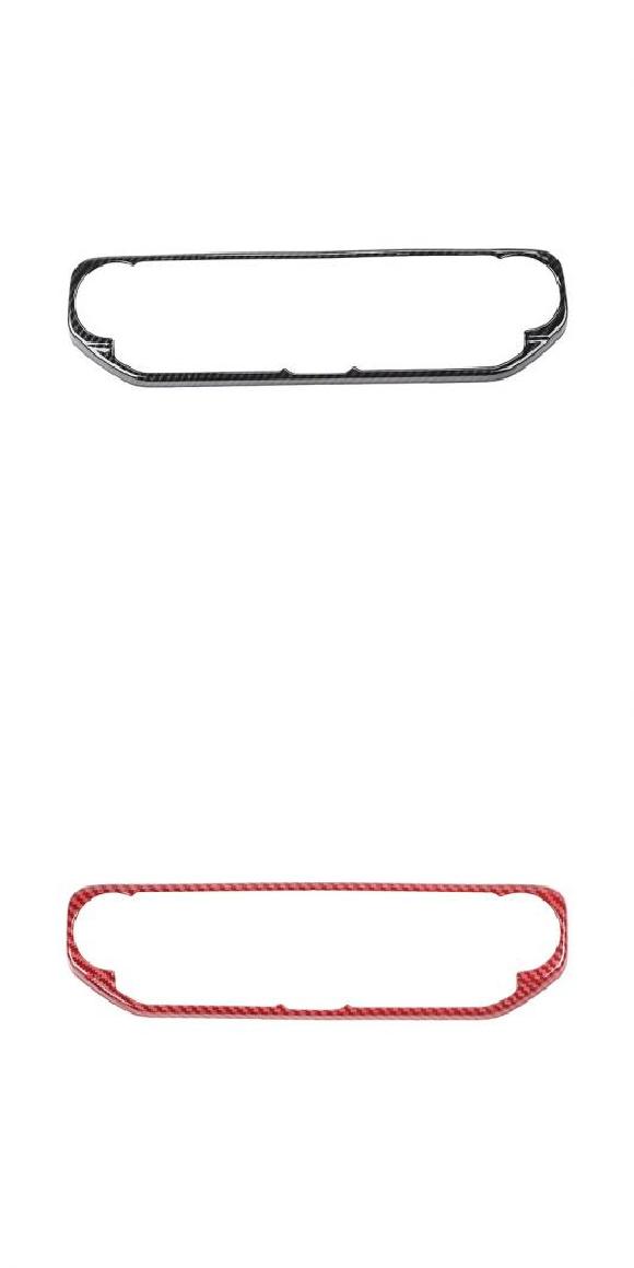 エアコン コントロール ノブ パネル 装飾 カバー 適用: ジープ/JEEP ラングラー JL グラディエーター JT 2018-2021 ブラックカーボン・レッドカーボン AL-RR-2426 AL