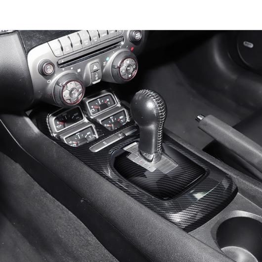 ABS カーボンファイバー調 ギア シフト 装飾 カバー トリム ステッカー キット 適用: シボレー/CHEVROLET カマロ 2010-2015 インテリア の通販は