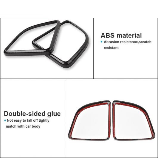 インテリア アクセサリー ABS レッド カーボンファイバー調 装飾