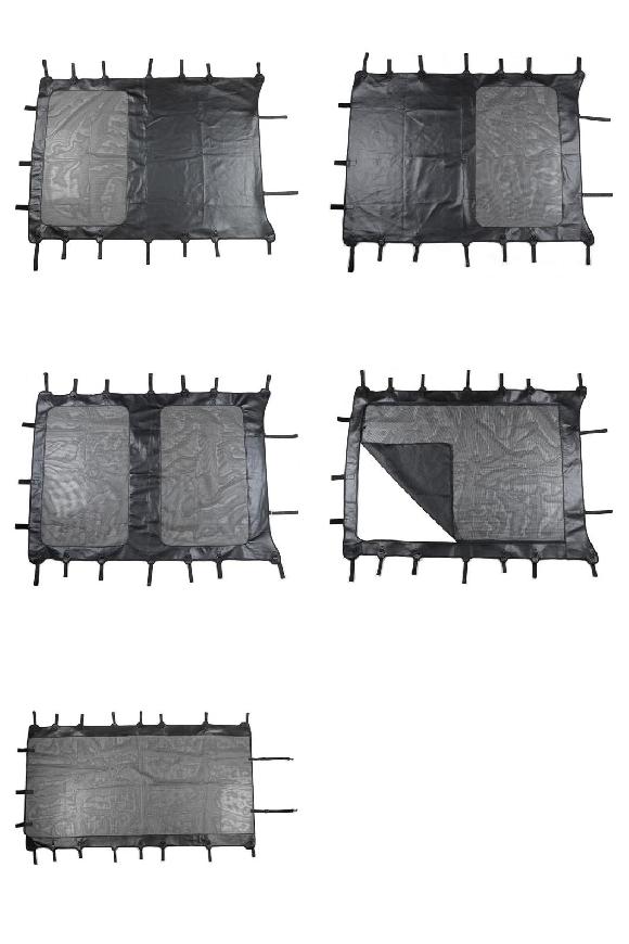 ソフト レザー サンシェード トップ フル 長さ 紫外線対策 カバー 適用: ジープ/JEEP ラングラー JK JKU 2007-2017 2/4ドア ブラック アクセサリー C 4ドア〜H 4ドア AL-RR-2528 AL