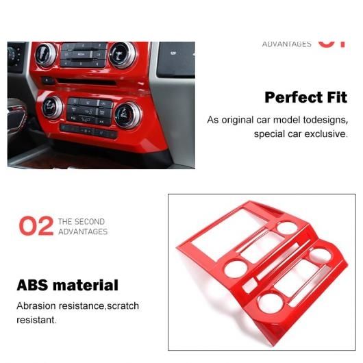 ABS セントラル コントロール ナビゲーション パネル 装飾 カバー トリム アクセサリー 適用: フォード/FORD F150 2015 2016 2017 2018 2019 2020 ブラックカーボン〜木目調 AL-RR-2596 AL_3