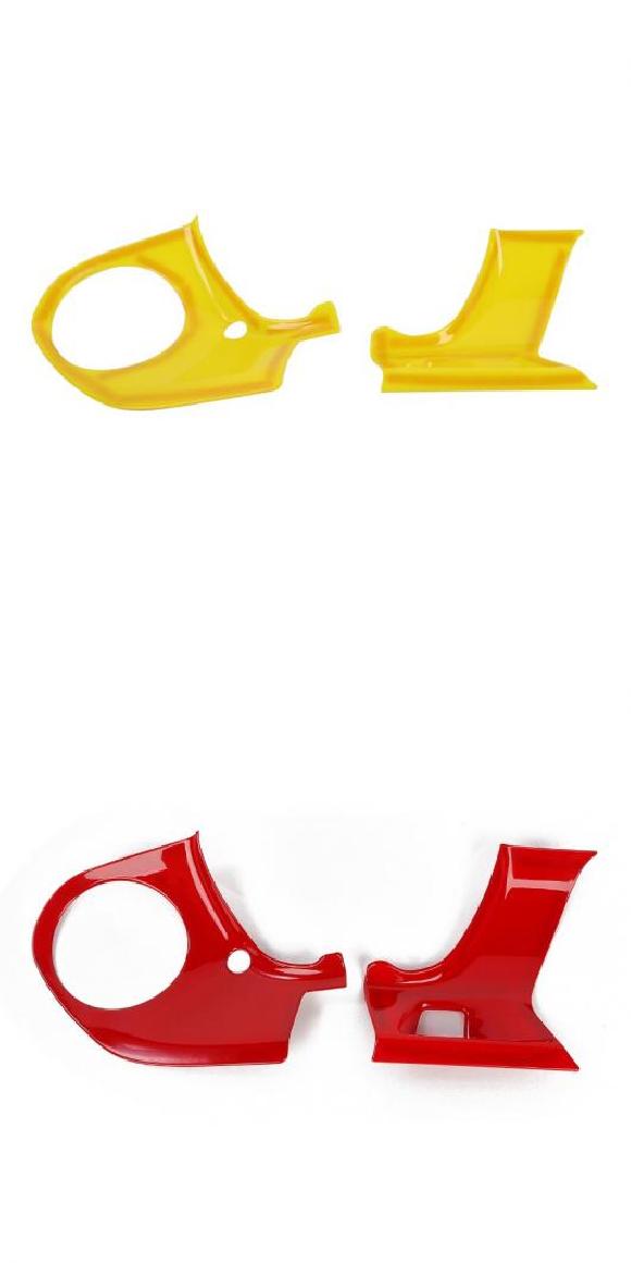 ABS カーボンファイバー調 センター コンソール ダッシュボード パネル 装飾 カバー トリム ステッカー アクセサリー 適用: イエロー 2ピース・レッド 2ピース AL-RR-2602 AL 31,420円